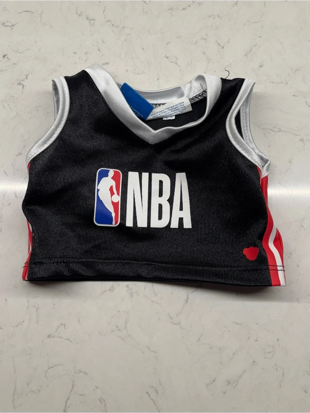 Build a Bear BABW NBA Black Sleeveless Top Plush 2017